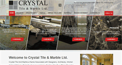 Desktop Screenshot of crystaltilemarble.com