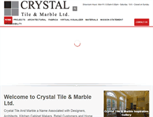 Tablet Screenshot of crystaltilemarble.com